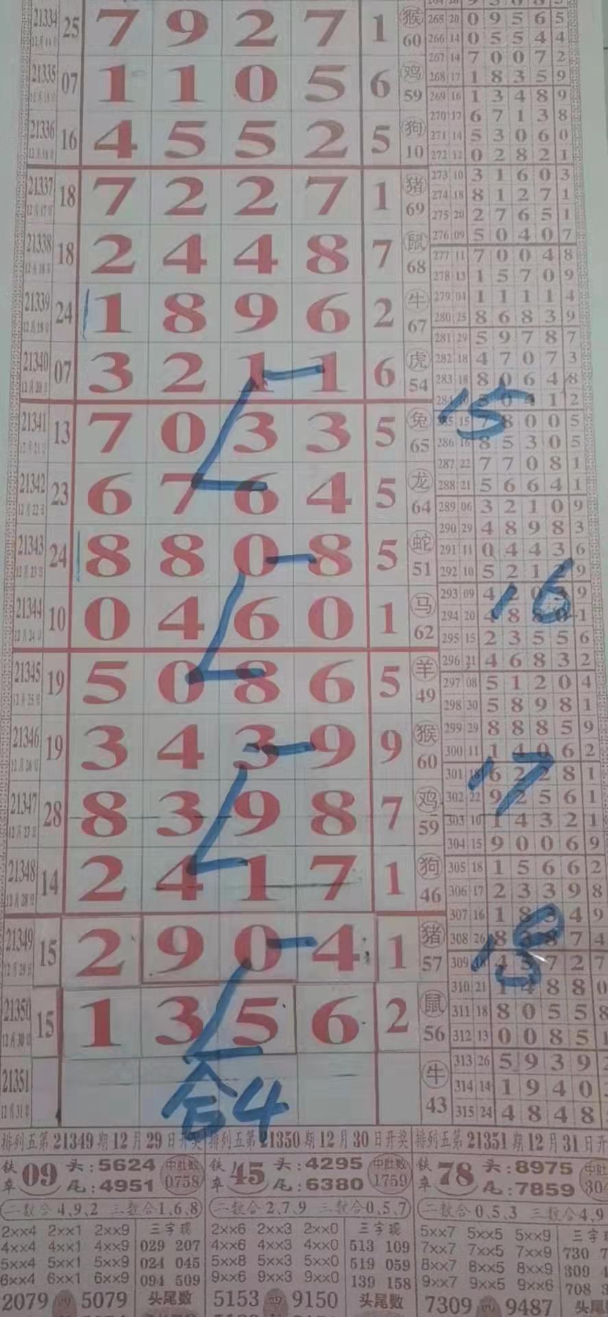 排列五走势图综合分析，500期数据背后的秘密