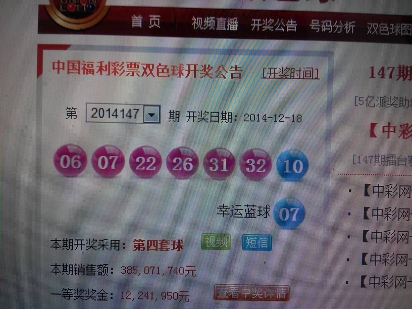福彩双色球开奖结果查询，今晚8点揭晓的幸运数字