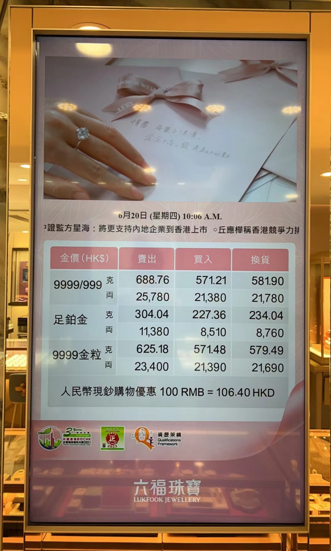 澳门六福珠宝今日金价，一克金价的精彩图集与最新视频回顾